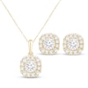 Thumbnail Image 1 of KAY Lab-Grown Diamonds Halo Gift Set 1 ct tw 10K Yellow Gold