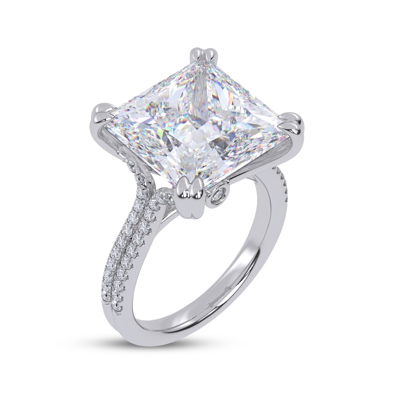 Main Image 2 of Adore Lab-Grown Diamonds Princess-Cut Engagement Ring 10-1/3 ct tw 14K White Gold