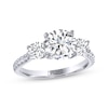 Thumbnail Image 1 of THE LEO Legacy Lab-Grown Diamond Round-Cut Three-Stone Engagement Ring 2-3/4 ct tw 14K White Gold