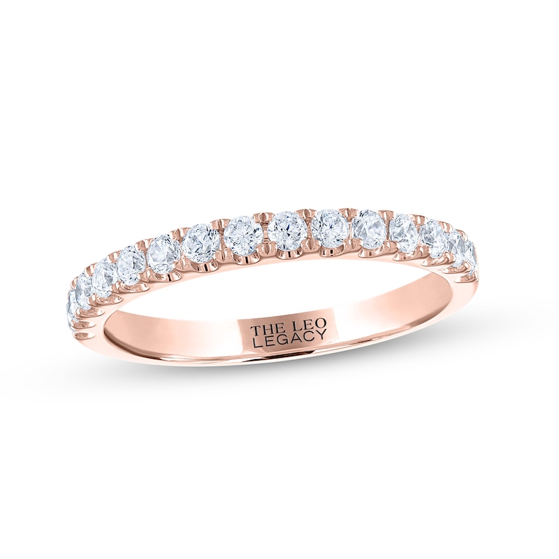 Main Image 1 of THE LEO Legacy Lab-Grown Diamond Wedding Band 1/2 ct tw 14K Rose Gold