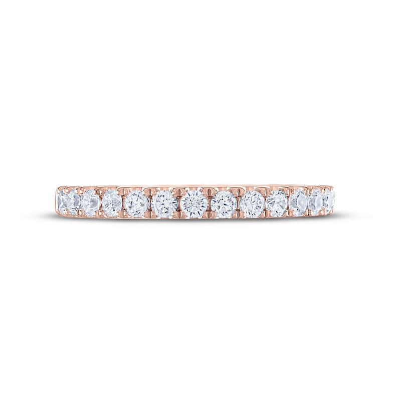 Main Image 3 of THE LEO Legacy Lab-Grown Diamond Wedding Band 1/2 ct tw 14K Rose Gold
