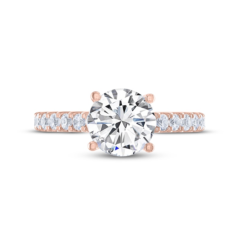 Main Image 3 of THE LEO Legacy Lab-Grown Diamond Round-Cut Engagement Ring 2-3/8 ct tw 14K Rose Gold