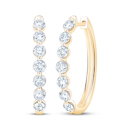 KAY Lab-Grown Diamonds Hoop Earrings 1-1/2 ct tw 10K Yellow Gold