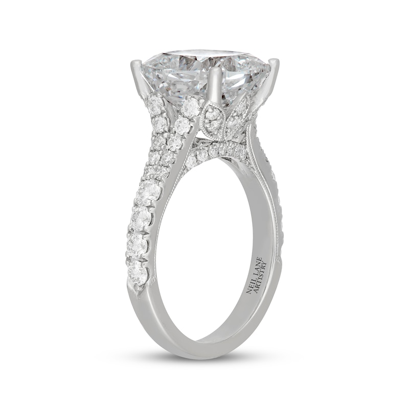 Main Image 5 of Neil Lane Artistry Cushion-Cut Lab-Grown Diamond Engagement Ring 7 ct tw 14K White Gold