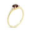 Thumbnail Image 2 of Garnet & Diamond Ring 1/15 ct tw 10K Yellow Gold