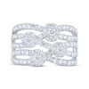 Thumbnail Image 3 of Diamond Multi-Row Fashion Ring 1-1/2 ct tw 14K White Gold