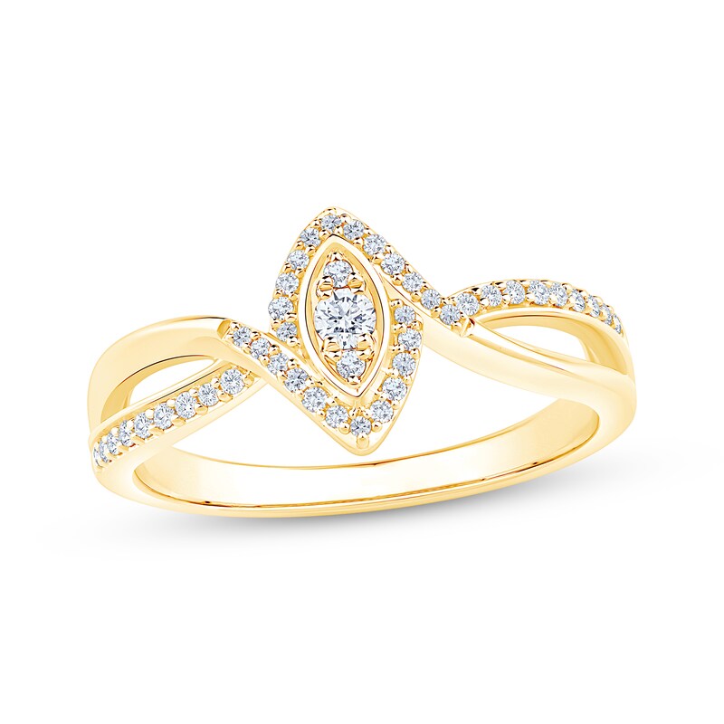 Main Image 1 of Diamond Promise Ring 1/5 ct tw 10K Yellow Gold
