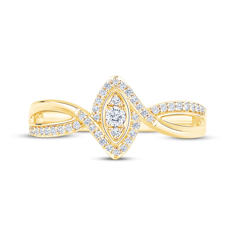 Main Image 3 of Diamond Promise Ring 1/5 ct tw 10K Yellow Gold