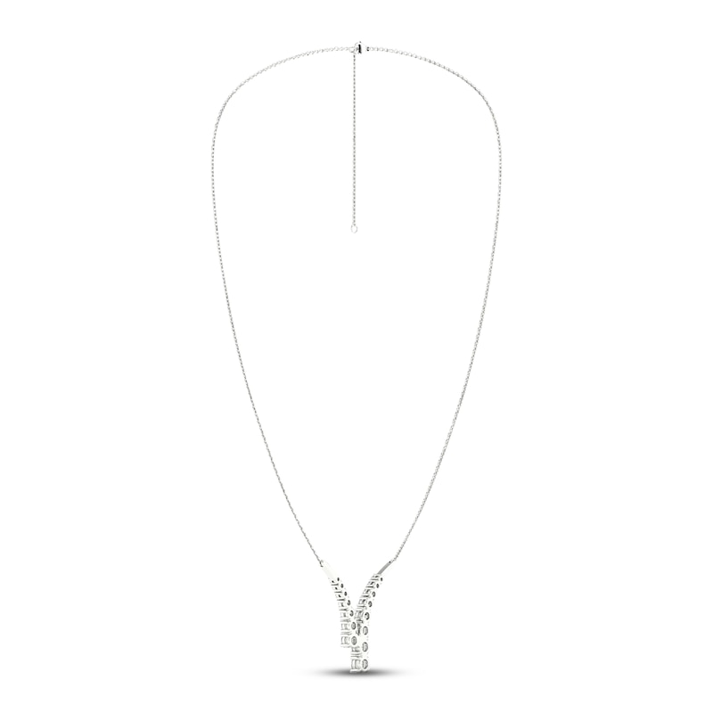 Main Image 3 of KAY Lab-Grown Diamonds Bypass Necklace 1 ct tw 14K White Gold