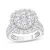 Thumbnail Image 1 of Adore Multi-Diamond Halo Engagement Ring 4 ct tw 10K White Gold