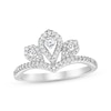 Thumbnail Image 1 of Diamond Tiara Chevron Ring 1/3 ct tw 10K White Gold