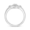 Thumbnail Image 3 of Diamond Tiara Chevron Ring 1/3 ct tw 10K White Gold