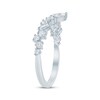 Thumbnail Image 2 of Adore Lab-Grown Diamonds Round, Pear & Baguette-Cut Contour Anniversary Ring 5/8 ct tw 14K White Gold