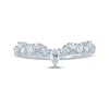 Thumbnail Image 3 of Adore Lab-Grown Diamonds Round, Pear & Baguette-Cut Contour Anniversary Ring 5/8 ct tw 14K White Gold