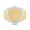 Thumbnail Image 3 of Men's Diamond Shield Ring 1/2 ct tw 10K Yellow Gold