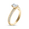 Thumbnail Image 2 of Adore Emerald-Cut Diamond Curve Engagement Ring 3/4 ct tw 10K Yellow Gold