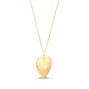 Thumbnail Image 2 of Heart Necklace 14K Yellow Gold 18"
