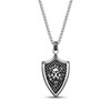 Thumbnail Image 1 of Men's Lion Head Shield Necklace Stainless Steel 24"