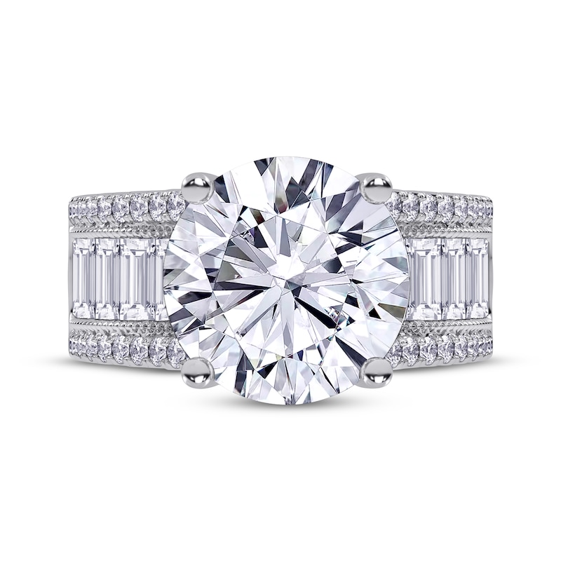 Main Image 3 of Adore Round-Cut Lab-Grown Diamond Engagement Ring 5-3/4 ct tw 14K White Gold