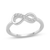 Thumbnail Image 1 of Diamond Infinity Symbol Ring 1/5 ct tw Sterling Silver