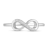 Thumbnail Image 2 of Diamond Infinity Symbol Ring 1/5 ct tw Sterling Silver