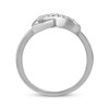 Thumbnail Image 3 of Diamond Infinity Symbol Ring 1/5 ct tw Sterling Silver