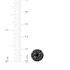 Thumbnail Image 4 of Men's Black Diamond Circle Stud Earrings 1 ct tw Black Ion-Plated Sterling Silver