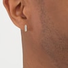 Thumbnail Image 3 of Men's Diamond Knife-Edge Huggie Hoop Earrings 1/6 ct tw 10K Yellow Gold