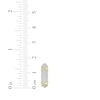 Thumbnail Image 4 of Men's Diamond Knife-Edge Huggie Hoop Earrings 1/6 ct tw 10K Yellow Gold