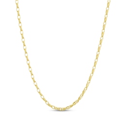 2.35mm Rolo Chain Necklace Hollow 18K Yellow Gold 18"