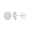 Thumbnail Image 3 of KAY Lab-Grown Diamonds Halo Stud Earrings 1-1/2 ct tw 10K White Gold