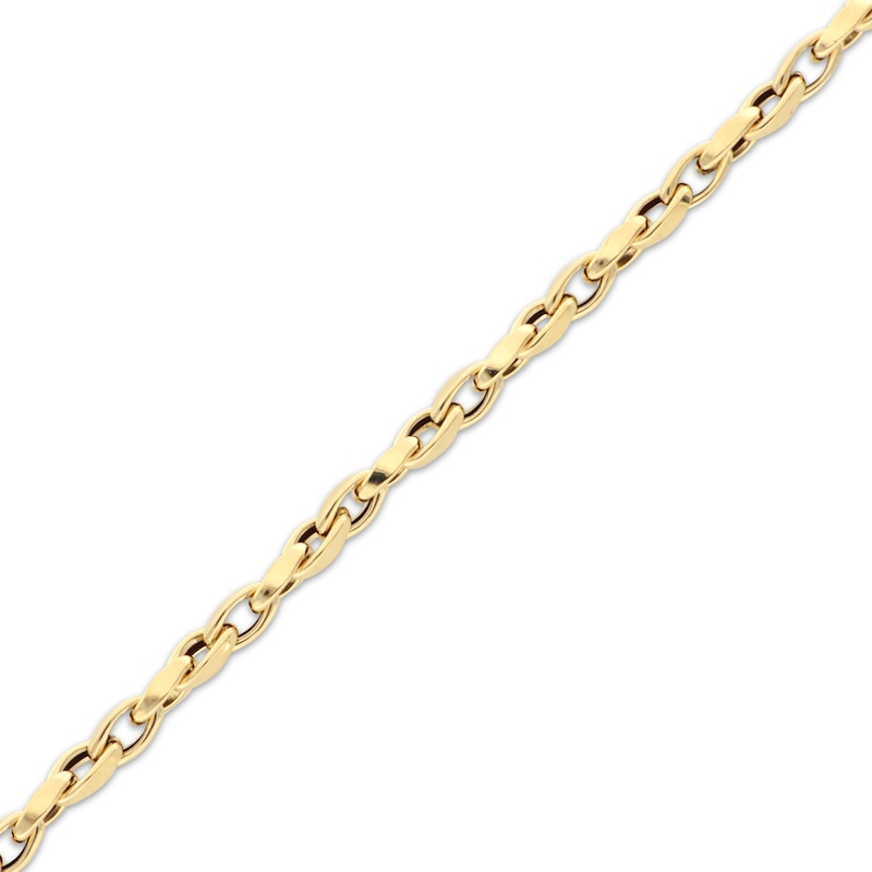 Main Image 2 of Twist Link Bracelet Hollow 18K Yellow Gold 7.5"