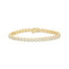 Thumbnail Image 1 of KAY Lab-Grown Diamonds Swirl Link Bracelet 1/4 ct tw 24K Yellow Gold Vermeil Sterling Silver 7.25"