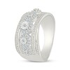 Thumbnail Image 2 of Diamond Halo Cluster Ring 1/4 ct tw Sterling Silver