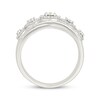 Thumbnail Image 3 of Diamond Halo Cluster Ring 1/4 ct tw Sterling Silver