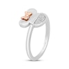 Thumbnail Image 2 of Disney Treasures Minnie Mouse Diamond Ring 1/20 ct tw Sterling Silver & 14K Rose Gold Plating