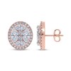 Thumbnail Image 3 of KAY Lab-Grown Diamonds Marquise & Round-Cut Halo Stud Earrings 6 ct tw 14K Rose Gold