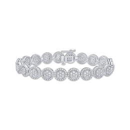 Multi-Diamond Fashion Bracelet 5 ct tw 10K White Gold 7"