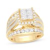 Thumbnail Image 1 of Princess-Cut Quad Diamond Engagement Ring 3 ct tw 14K Yellow Gold