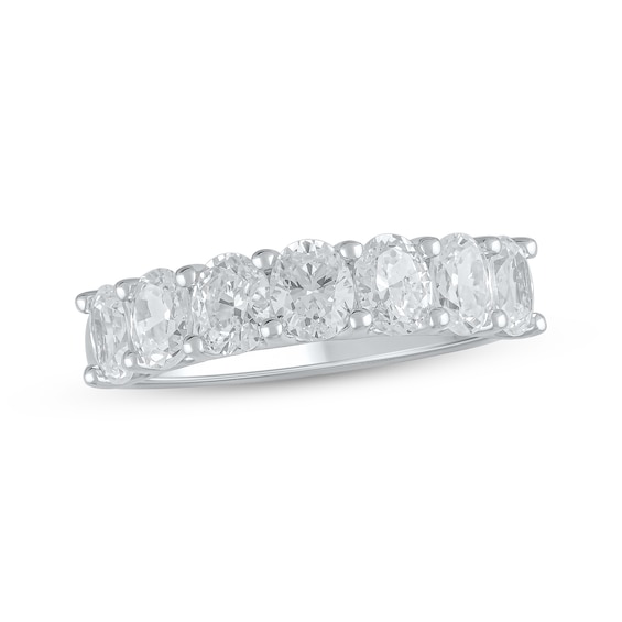 Lab-Created Diamonds by KAY Diamond Anniversary Ring 2 ct tw Oval-cut 14K White Gold