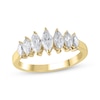 Thumbnail Image 1 of Lab-Grown Diamonds Marquise-Cut Anniversary Band 1 ct tw 14K Yellow Gold