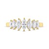 Thumbnail Image 3 of Lab-Grown Diamonds Marquise-Cut Anniversary Band 1 ct tw 14K Yellow Gold