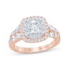 Thumbnail Image 1 of Monique Lhuillier Bliss Princess-Cut Lab-Grown Diamond Engagement Ring 1-3/4 ct tw 18K Two-Tone Gold