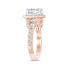 Thumbnail Image 2 of Monique Lhuillier Bliss Princess-Cut Lab-Grown Diamond Engagement Ring 1-3/4 ct tw 18K Two-Tone Gold