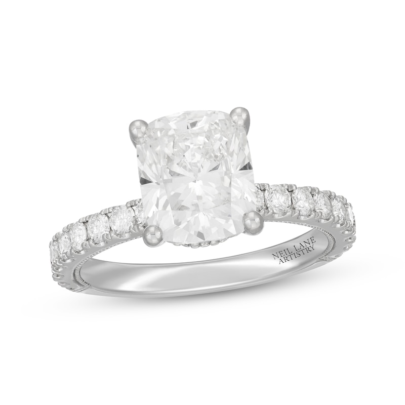 Neil Lane Artistry Cushion-Cut Lab-Created Diamond Engagement Ring 3-5/8 ct tw 14K White Gold