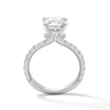 Thumbnail Image 5 of Neil Lane Artistry Cushion-Cut Lab-Grown Diamond Engagement Ring 3-5/8 ct tw 14K White Gold