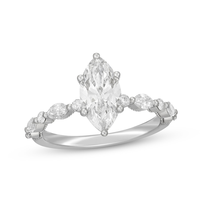Neil Lane Artistry Marquise-Cut Lab-Created Diamond Engagement Ring 2 ct tw 14K White Gold