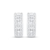 Thumbnail Image 2 of Diamond Huggie Hoops 1/3 ct tw 10K White Gold