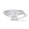 Thumbnail Image 3 of Neil Lane Artistry Emerald-Cut Lab-Grown Diamond Engagement Ring 2-1/2 ct tw 14K White Gold