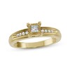 Thumbnail Image 2 of Adore Princess-Cut Diamond Engagement Ring 1/8 ct tw 10K Yellow Gold